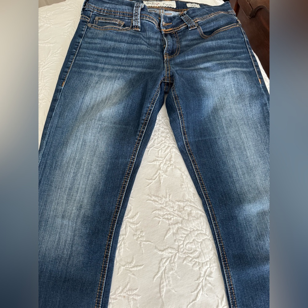 Buckle boot cut jeans